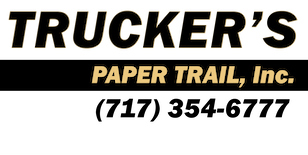 Trucker's Paper Trail name and phone number logo